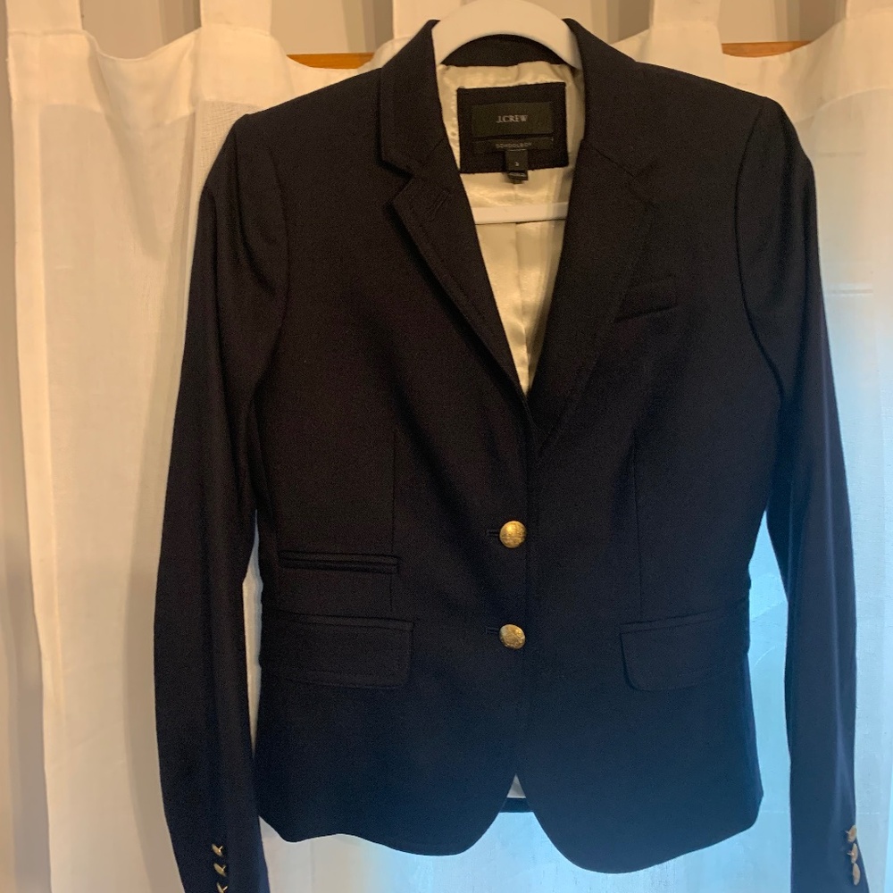J. Crew Schoolboy Blazer - sz 2, navy